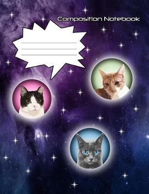 Book cover for Space Cats Composition Notebook