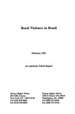 Cover of Rural Violence in Brazil