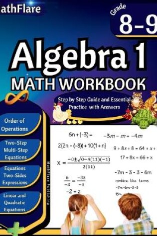 Cover of Algebra 1 Workbook 8th and 9th Grade