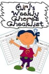 Book cover for Girl's Weekly Chores Checklist