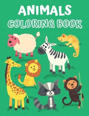 Book cover for Animals Coloring Book