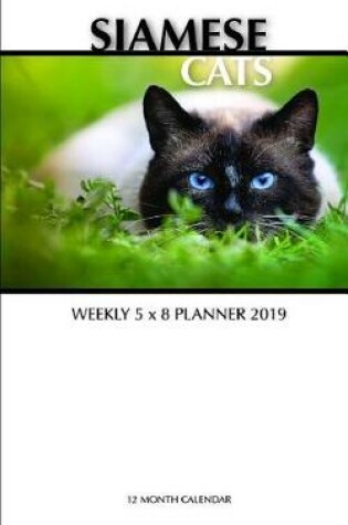 Cover of Siamese Cats Weekly 5 X 8 Planner 2019
