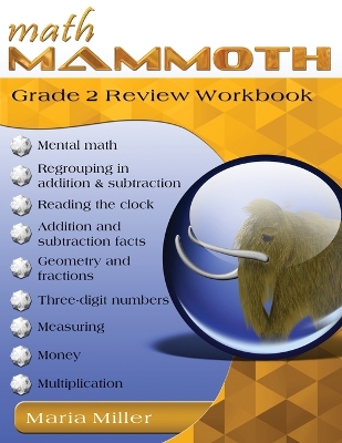 Book cover for Math Mammoth Grade 2 Review Workbook
