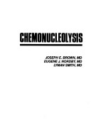 Book cover for Chemonucleolysis