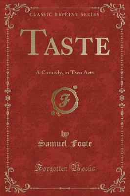 Book cover for Taste