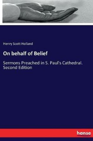 Cover of On behalf of Belief