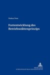 Book cover for Fortentwicklung Des Betriebsstaettenprinzips