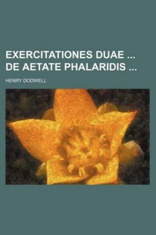 Cover of Exercitationes Duae de Aetate Phalaridis