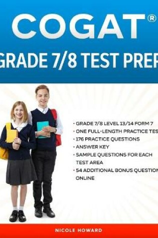 Cover of Cogat(r) Grade 7/8 Test Prep