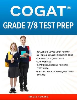 Book cover for Cogat(r) Grade 7/8 Test Prep