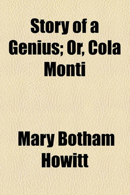 Book cover for Story of a Genius; Or, Cola Monti