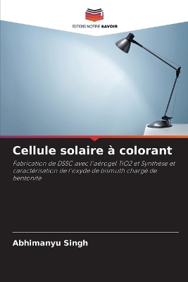 Book cover for Cellule solaire à colorant