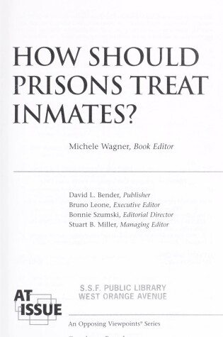 Cover of How Should Prisons Treat Inmates?