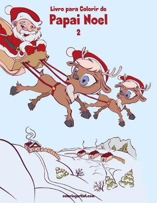 Cover of Livro para Colorir de Papai Noel 2