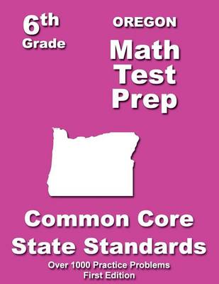 Book cover for Oregon 6th Grade Math Test Prep