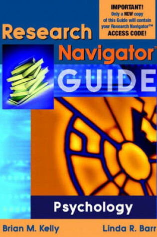 Cover of Research Navigator Guide for Psychology (Valuepack item only)