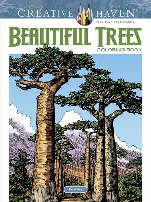 Book cover for Creative Haven Beautiful Trees Coloring Book