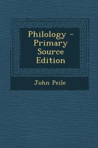 Cover of Philology