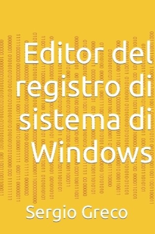 Cover of Editor del registro di sistema di Windows