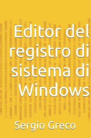 Cover of Editor del registro di sistema di Windows