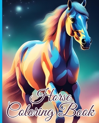 Book cover for Horse Coloring Book