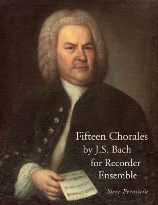 Book cover for 25 Chorales by JS Bach for Recorder Ensemble