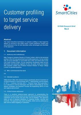 Cover of Customer Profiling to Target Service Delivery