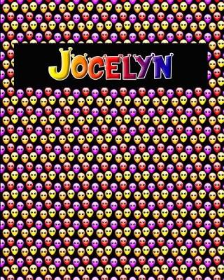 Book cover for 120 Page Handwriting Practice Book with Colorful Alien Cover Jocelyn