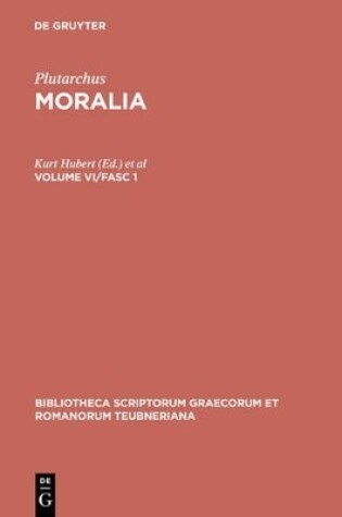 Cover of Plutarchus, Moralia CB