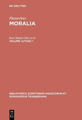 Book cover for Plutarchus, Moralia CB