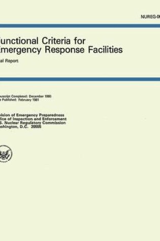 Cover of Functional Criteria for Emergency Response Facilities
