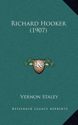 Book cover for Richard Hooker (1907)