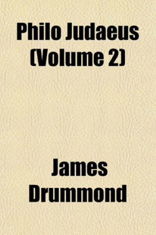 Cover of Philo Judaeus (Volume 2)