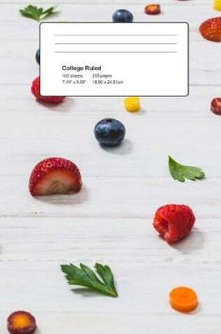 Cover of Fruits Composition Book - Eat The Rainbow