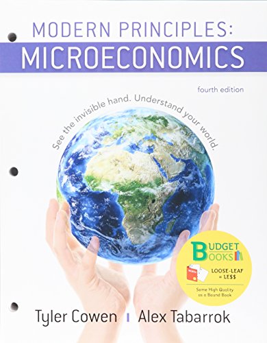 Book cover for Loose-Leaf Version for Modern Principles of Microeconomics 4e & Saplingplus for Modern Principles of Microeconomics 4e (Six Months Access)