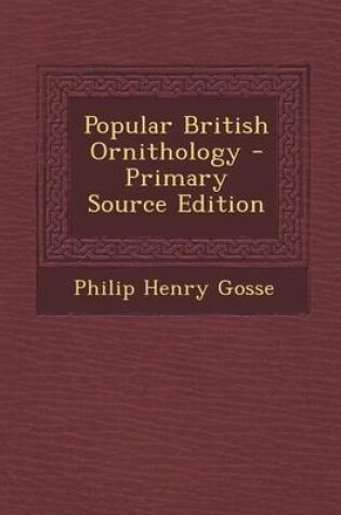 Cover of Popular British Ornithology