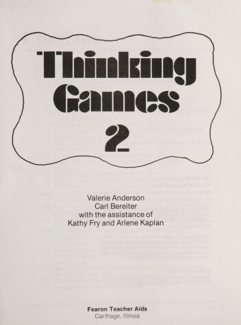 Cover of Thinking Games