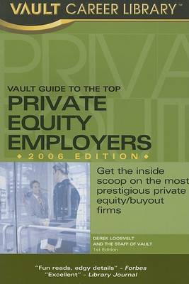 Book cover for Vault Guide to the Top Private Equity Employers