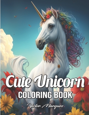 Book cover for Unicorn Coloring Book