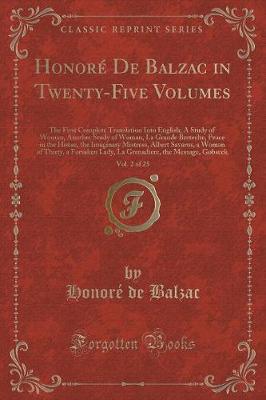 Book cover for Honoré de Balzac in Twenty-Five Volumes, Vol. 2 of 25