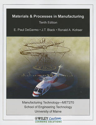 Book cover for Materials & Processes in Manufacturing