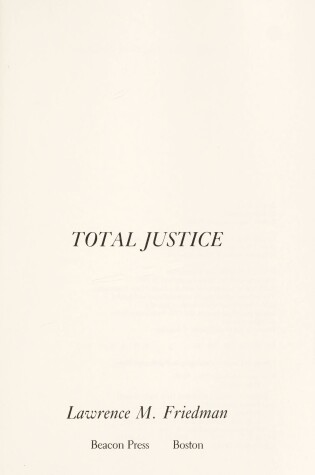 Cover of Total Justice