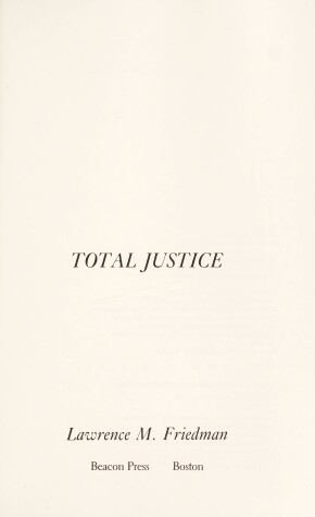 Cover of Total Justice