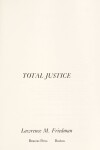 Book cover for Total Justice