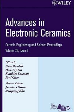 Cover of Advances in Electronic Ceramics, Volume 28, Issue 8