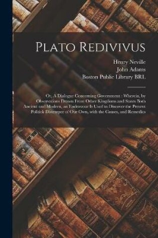 Cover of Plato Redivivus