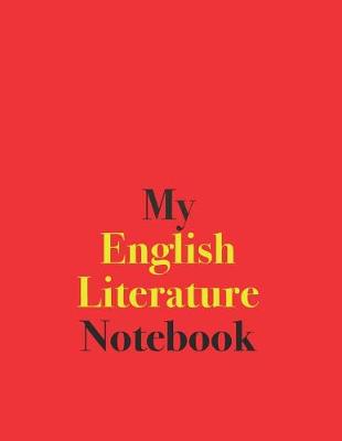 Book cover for My English Literature Notebook