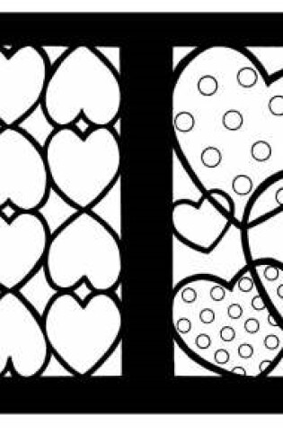 Cover of Hearts Stained Glass Coloring Book