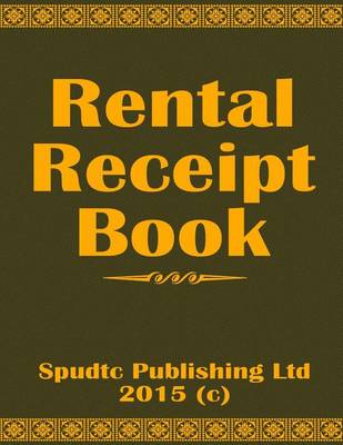 Book cover for Rent Receipt Book