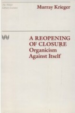 Cover of A Reopening of Closure